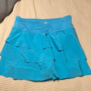 Light blue athletic tennis skirt